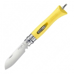 Нож Opinel N9 DIY сменные биты желтый