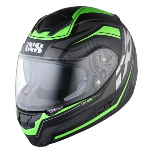 Шлем интеграл IXS HX 215 Cristal черно-зеленый L